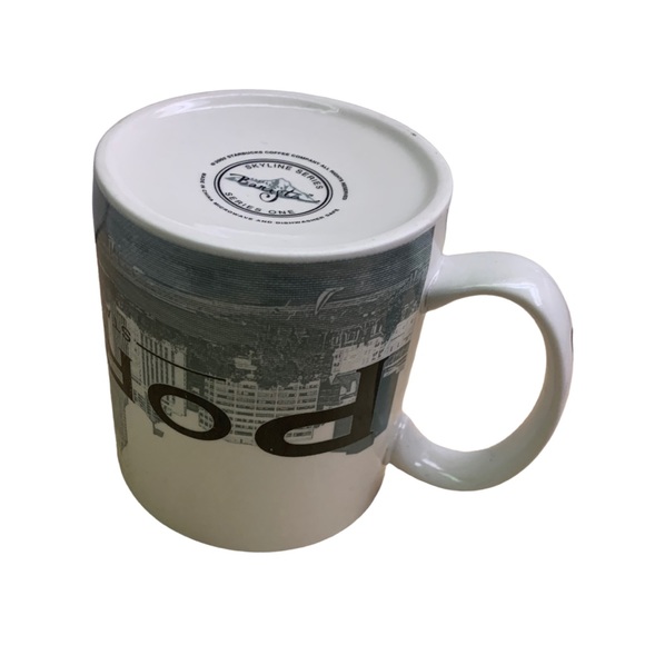 VTG Starbucks 2002 PORTLAND Skyline Architectural Collectible Coffee Cup 18 oz - Picture 7 of 8